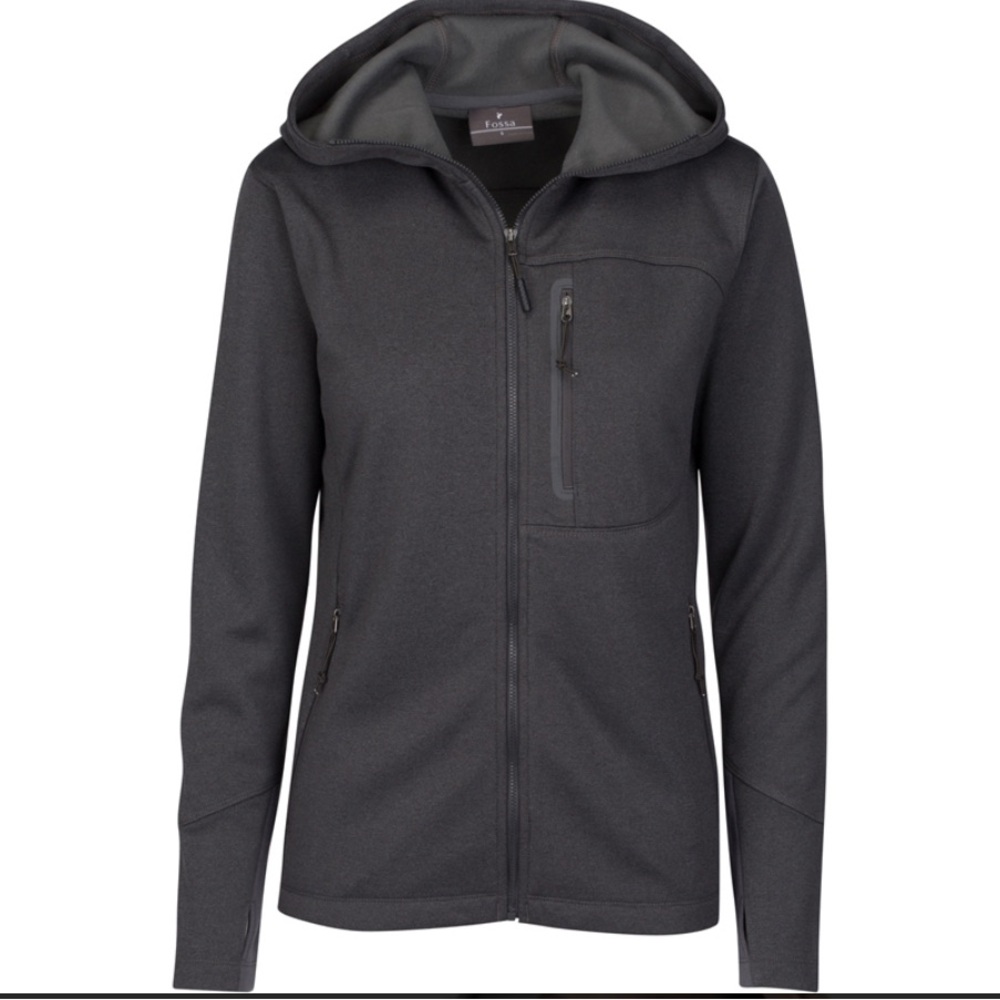 Women  Gray Hooded Jacket